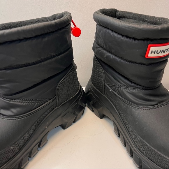 Hunter Intrepid Short Snow Boots, Black, size 7 - Picture 7 of 12